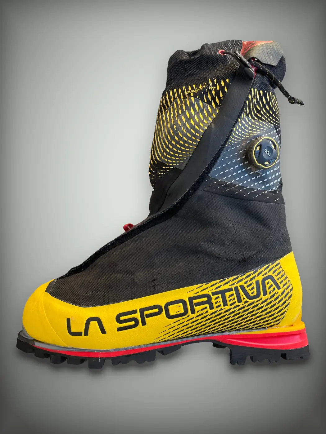 La Sportiva G2 Evo 21U reparado con cambio de bandas y suela original